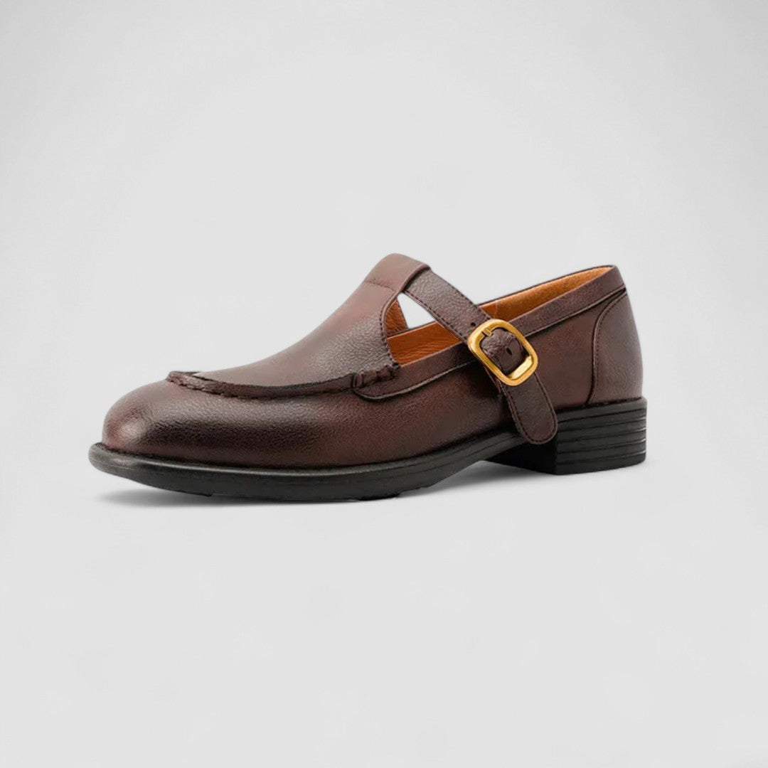 Women's Square-Toe Mary Jane Shoes with Adjustable Strap and Classic Design