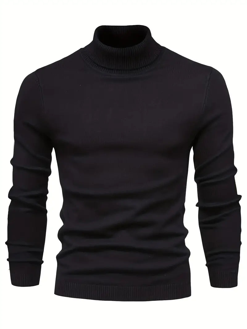 Streetwave Classic Wool Blend Turtleneck Sweater Soft Stylish Comfort For Men Everyday Wear