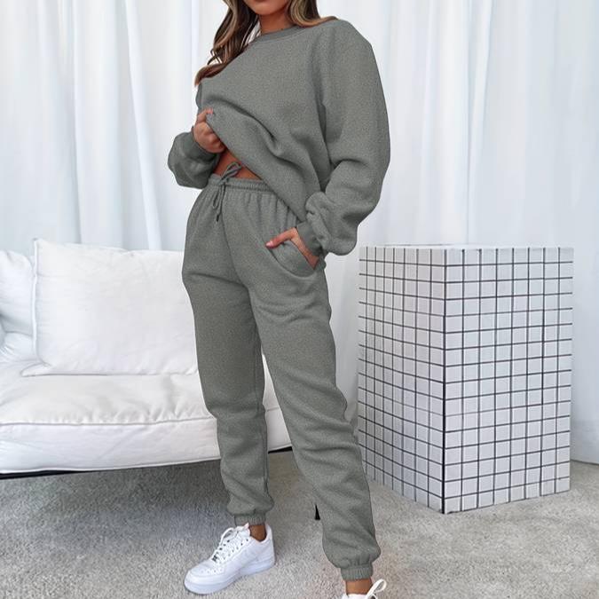 Jenna Women Matching Sweatshirt And Jogger Set StreetWave RelaxedFit Loungewear