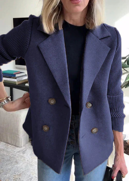 Women's Tailored Coat with Structured Fit and Classic Design