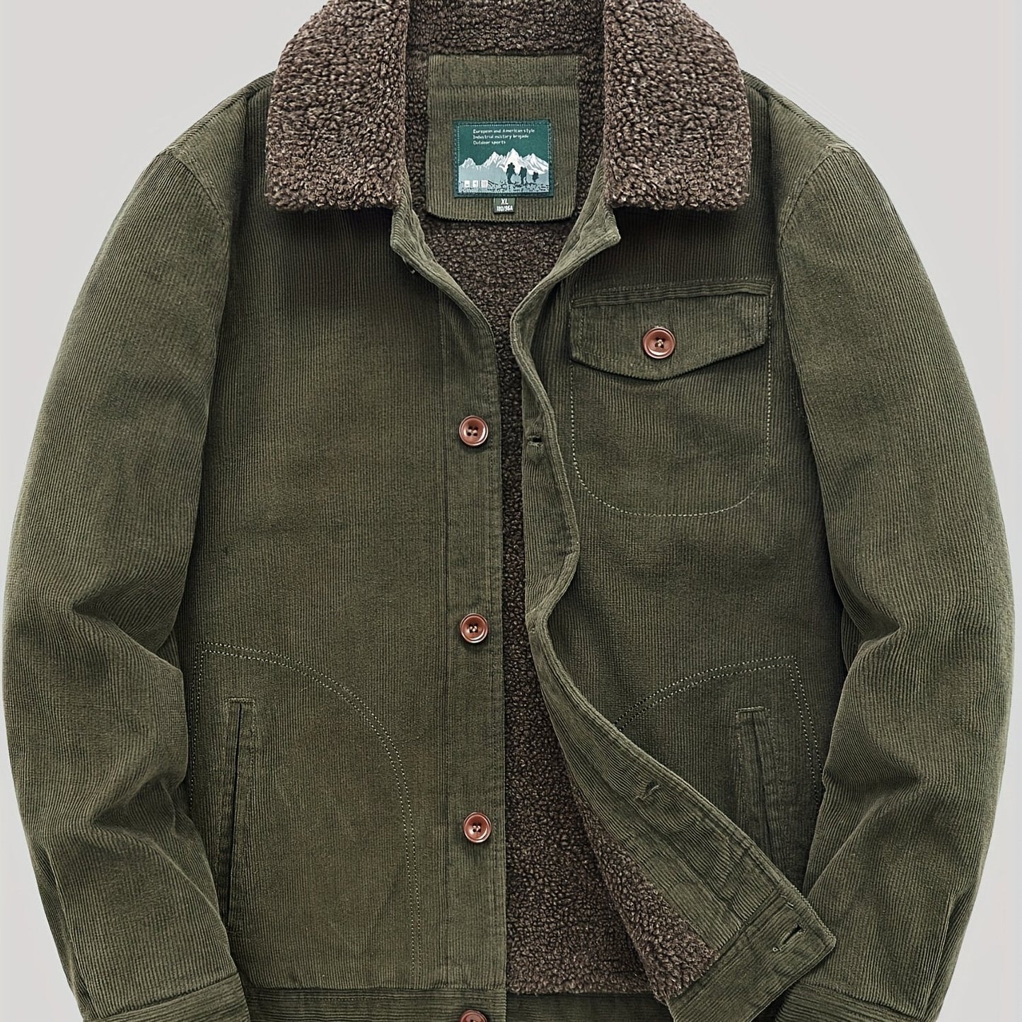 Street-Wave Men's Fleece Vest With Button Closure Warm And Elegant Outerwear For Everyday Comfort