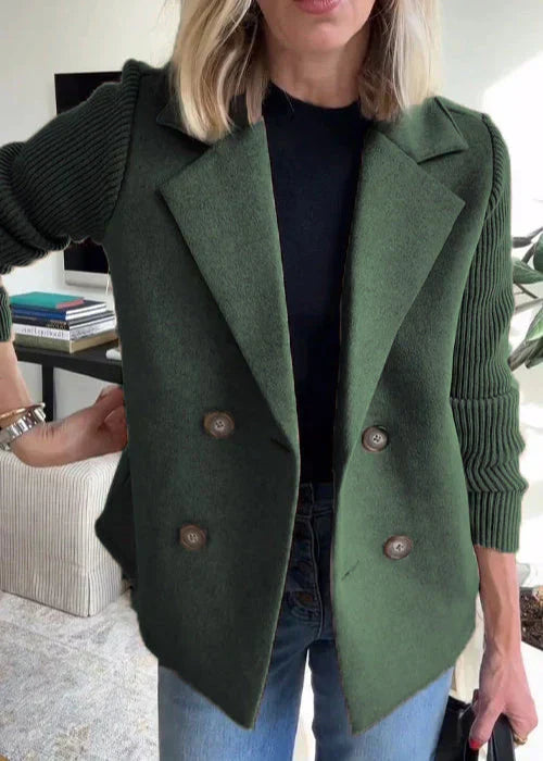 Women's Tailored Coat with Structured Fit and Classic Design