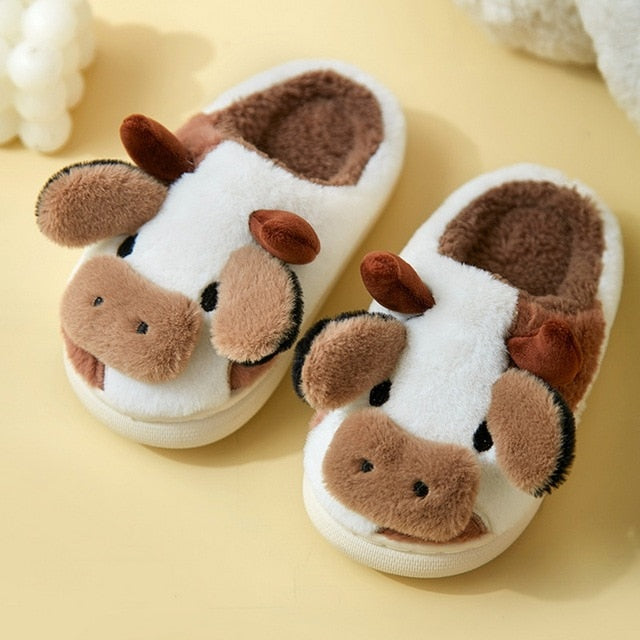 Street-wave Plush Animal Print Slippers For Women Ultra Cozy Indoor Shoes With Soft Lining And Durable Sole