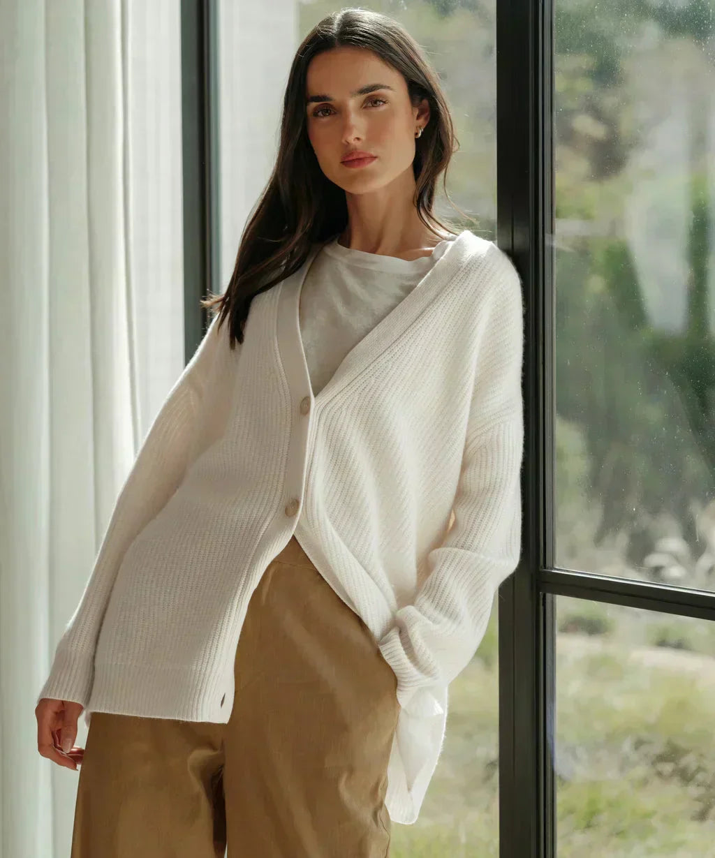 Streetwave Cardigan For Women Cozy V Neck Knit Sweater Soft Warmth Relaxed Fit Everyday Chic
