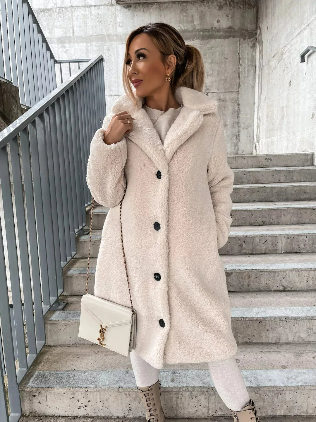 Emma Plush Trench Coat for Women by Street-Wave Warmth and Style