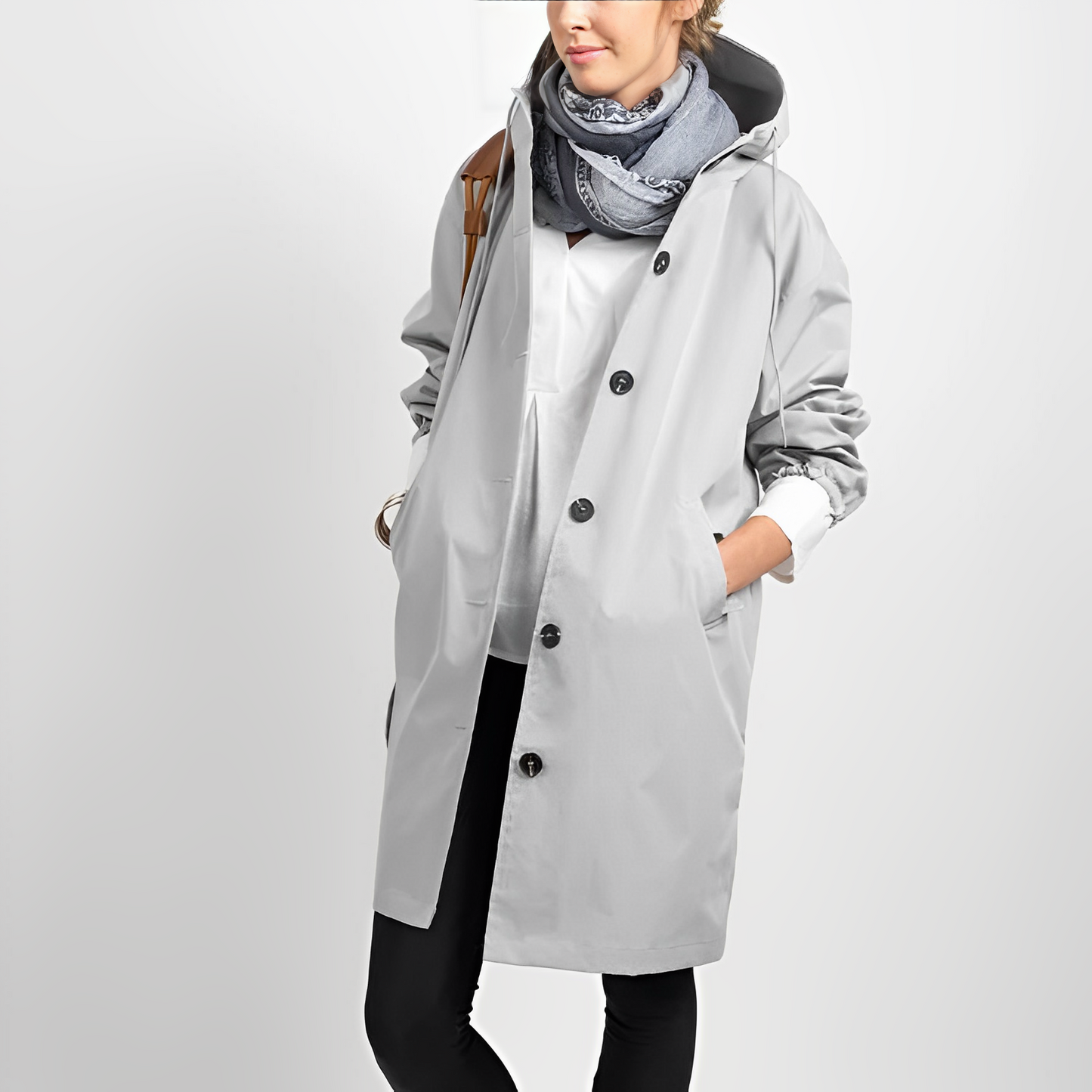 Streetwave Hooded Raincoat for Women Autumn Edition Waterproof Protection and Cozy Comfort