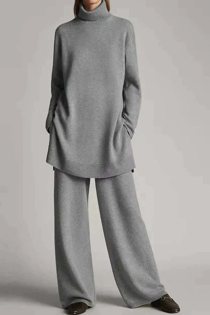 Street Wave Thermal Knit Set For Women Ultra Cozy Warmth Effortless Chic Winter Wear