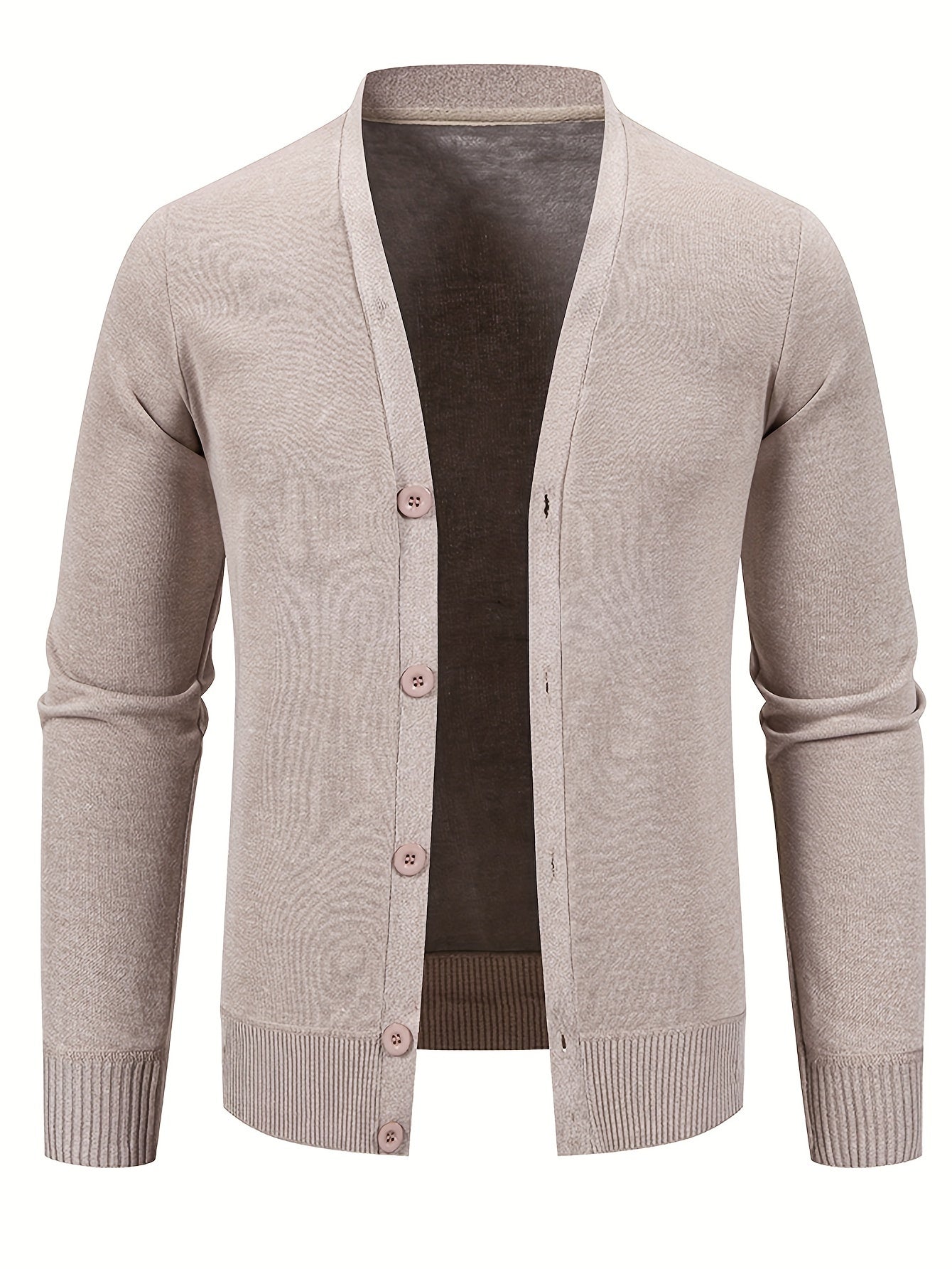 Street-wave Classic Cotton Cardigan For Men Timeless Comfort Versatile Layering Essential Wardrobe