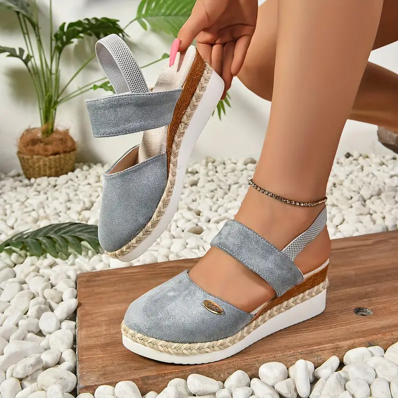 Women's Platform Sandals with Adjustable Straps and Supportive Sole