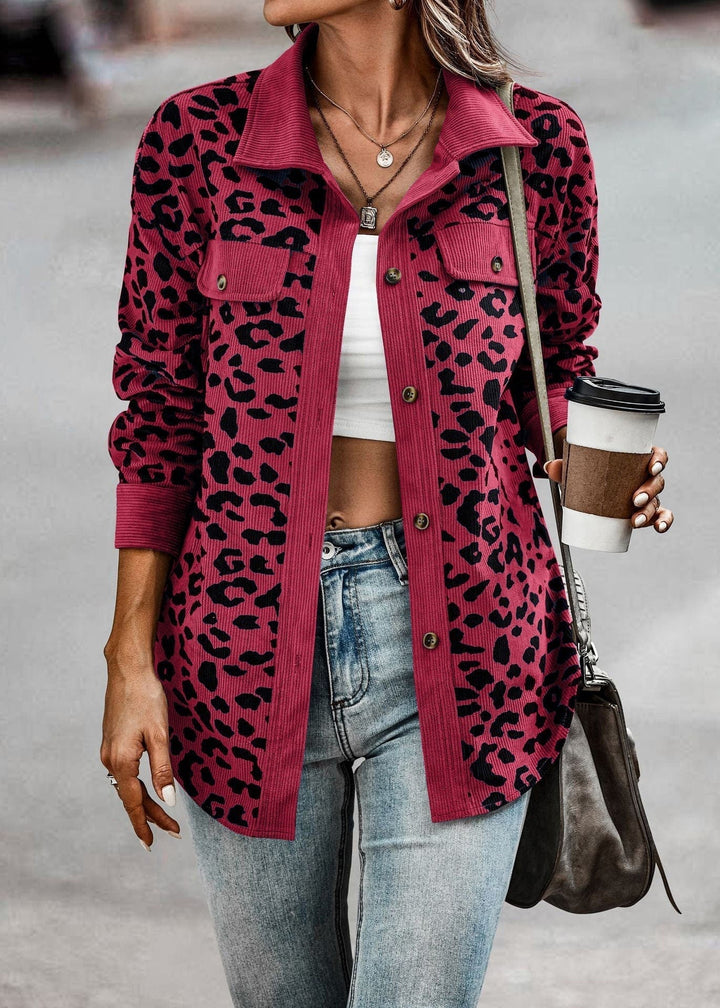 Street-Wave Leopard Print Coat For Women - Cozy Warmth, Durable Fit, Chic Statement Jacket