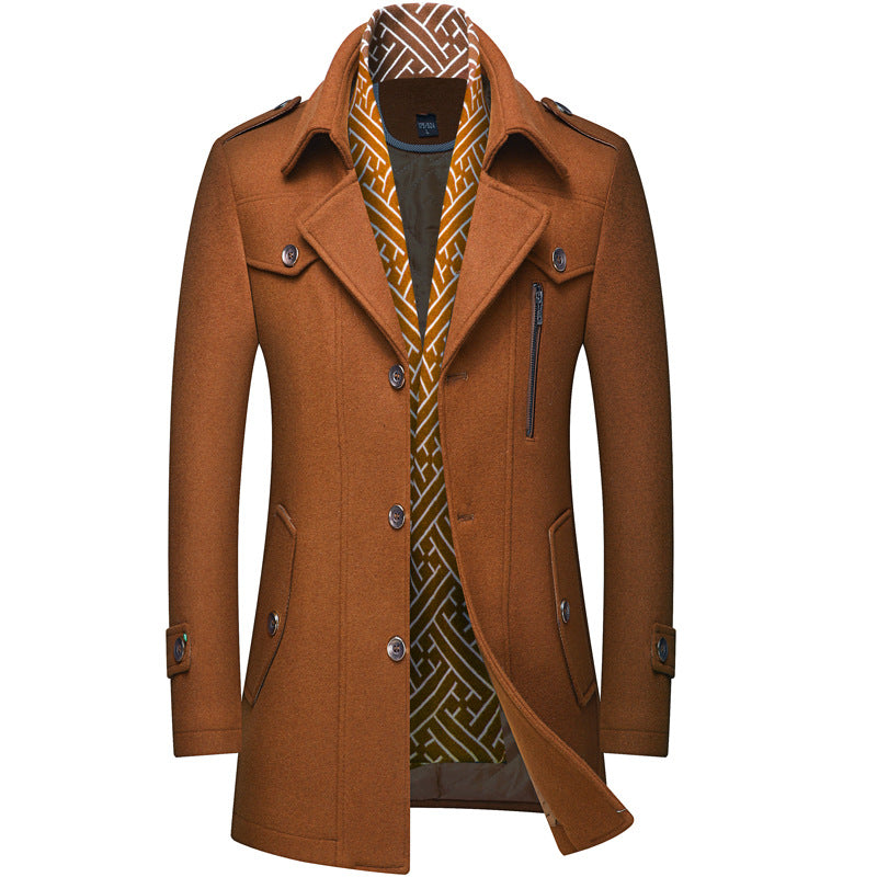 Street-Wave Men's Winter Jacket - Warm Insulated, Windproof, Water-Resistant Coat for Modern Style