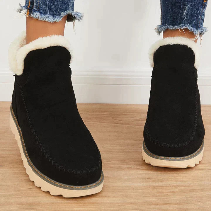 Street-wave Women Shearling Boots With Flywire Light Dome For Warm Winter Comfort