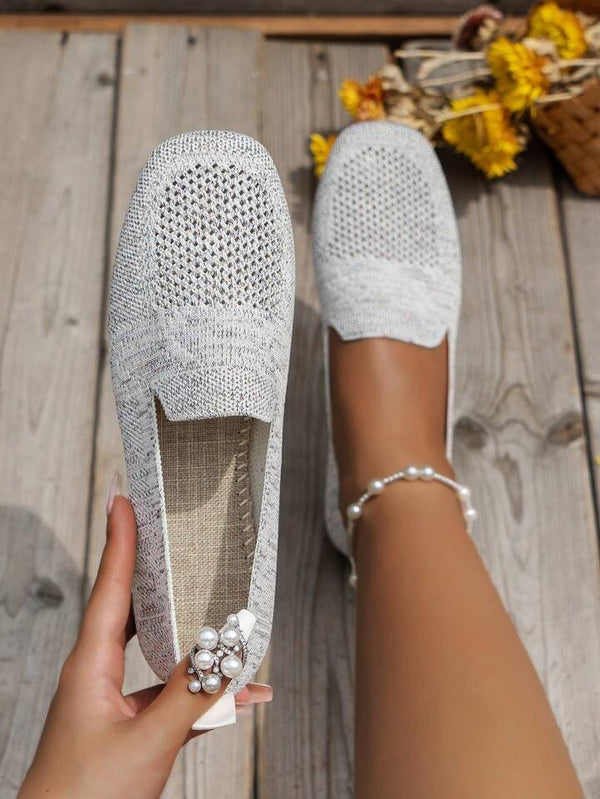 Street-wave Women Knit Winter Shoes Chic Minimalist Comfort For Cold Weather Effortless Style