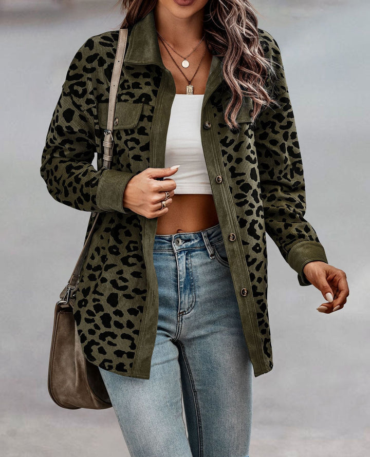 Street-Wave Leopard Print Coat For Women - Cozy Warmth, Durable Fit, Chic Statement Jacket