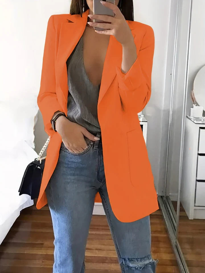 Street-Wave Lyra Plus Size Blazer - Effortless Comfort Modern Look For Curvy Women