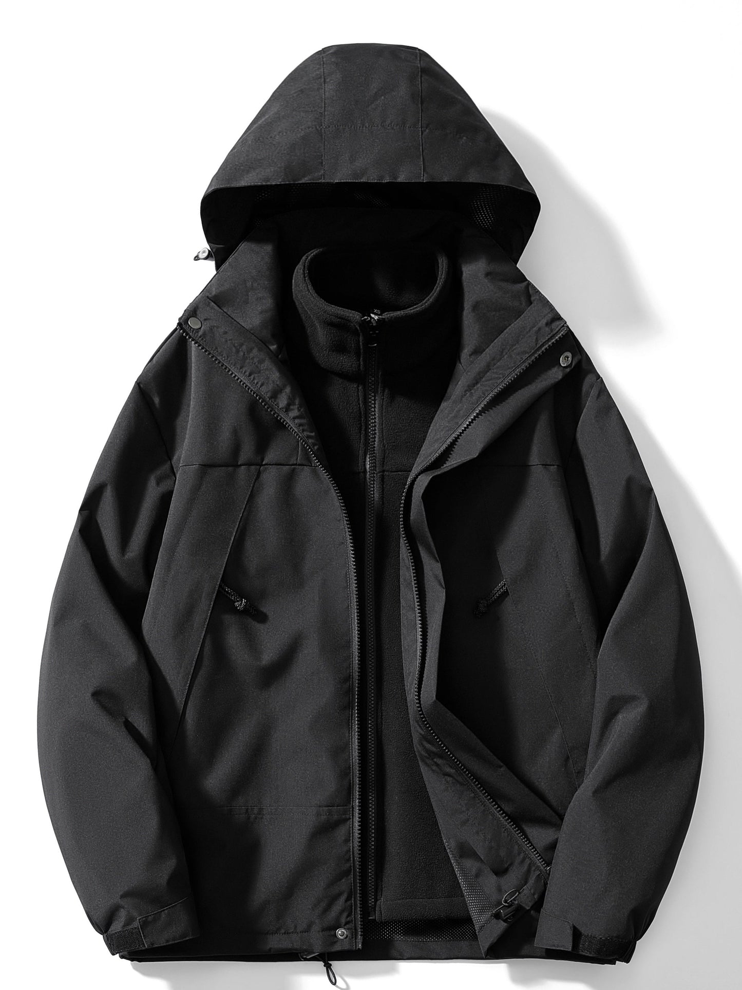 Street-Wave 3-in-1 Fleece Winter Jacket For Women With Hood Warm And Versatile Outerwear