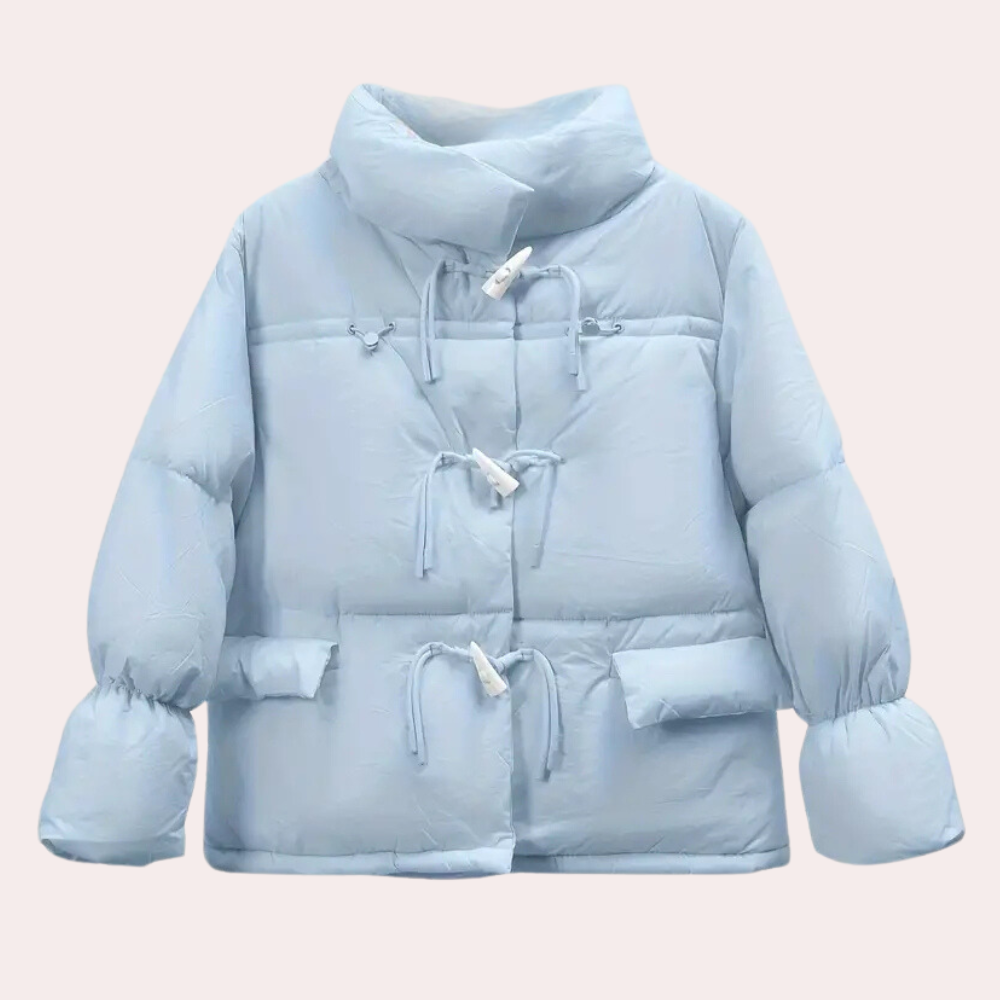 Street-wave Pink Puffer Winter Jacket For Women Warm Insulated Coat With Cozy Fit And Trendy Style