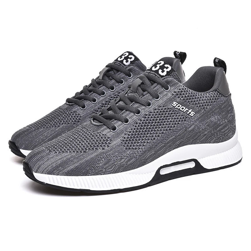 Street-wave Men's Orthopedic Sneakers With Hidden 10cm Elevation And All Day Comfort