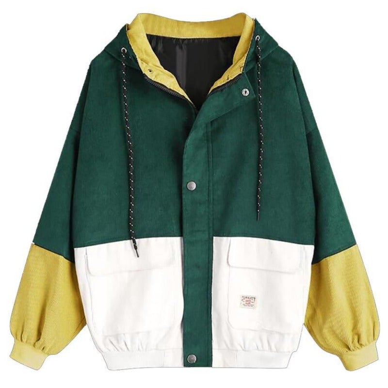 Street-wave Alexandra Two-Tone Lightweight Jacket For Women With Adjustable Waist