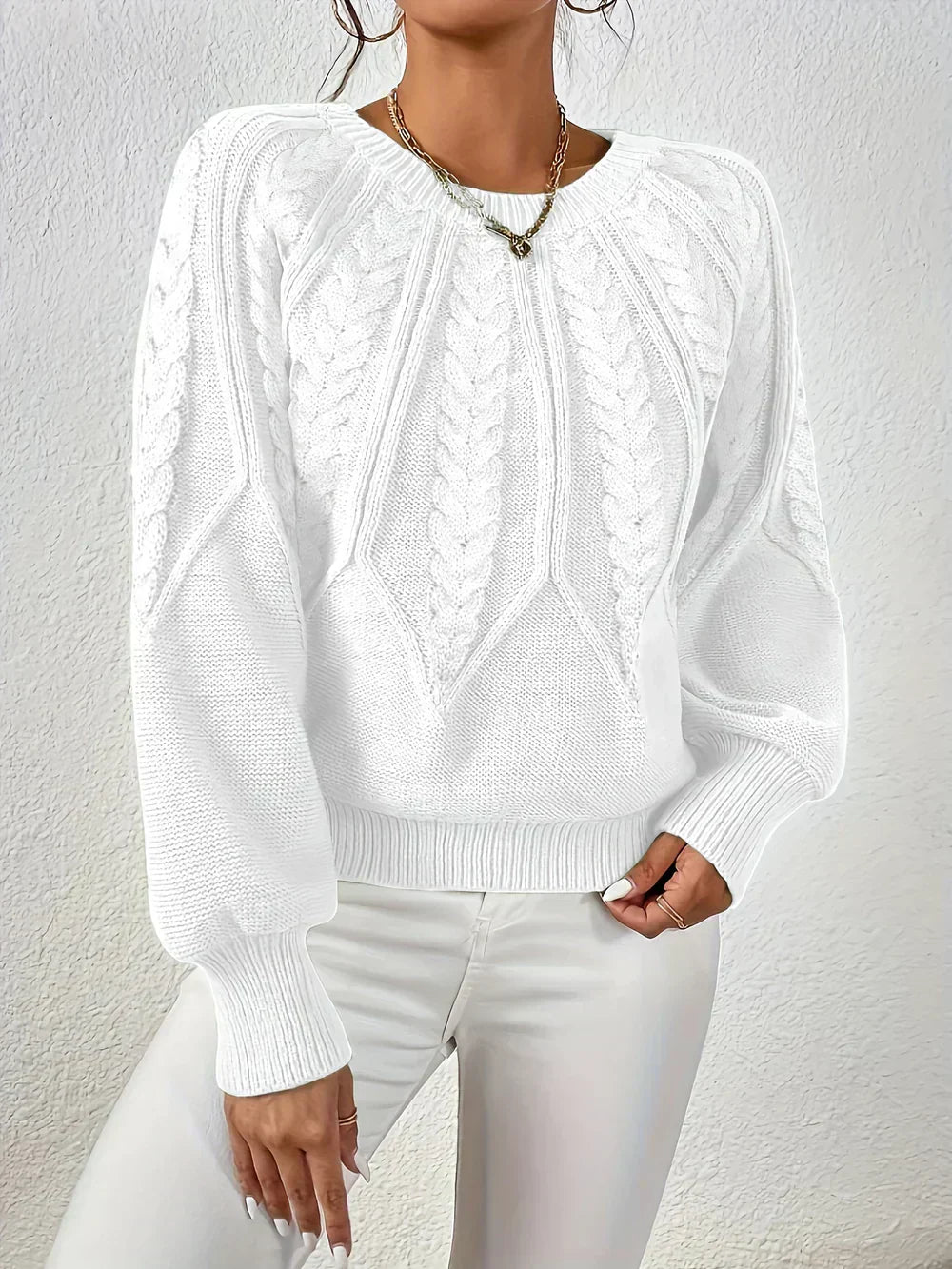 Women's Knitted Sweater with Lightweight Design and Versatile Style