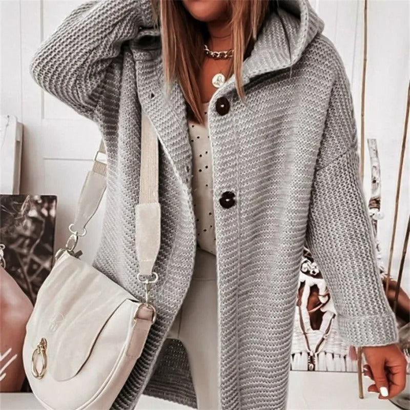 Street-Wave Cashmere Hoodie Cardigan For Women Luxuriously Soft Timeless All Season Comfort