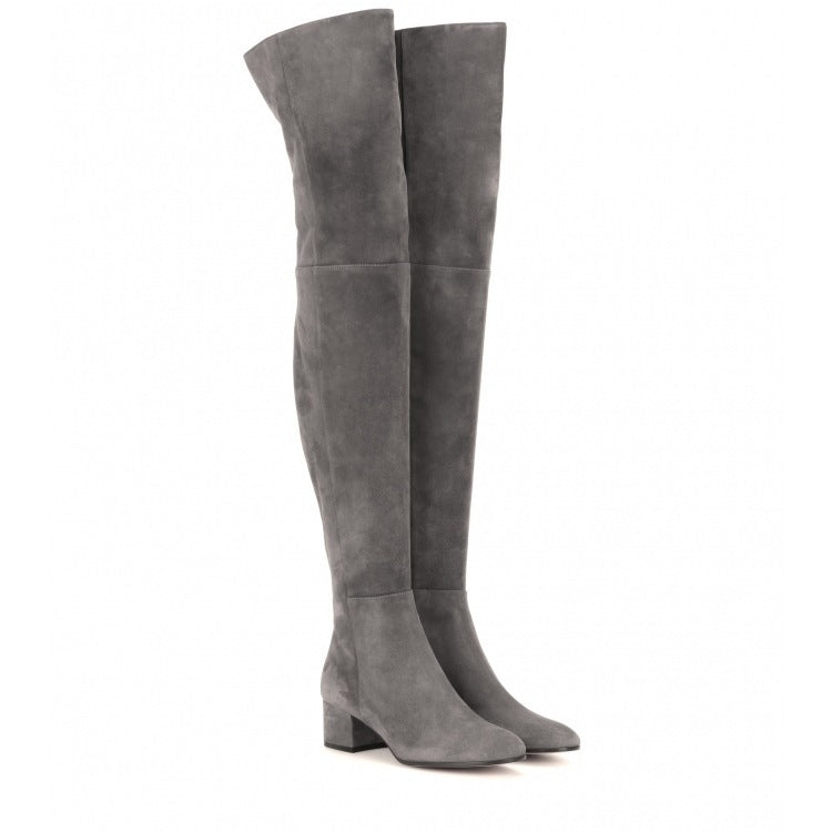 Street Wave Knee High Boots For Women Luxurious Winter Footwear With Timeless Elegant Design