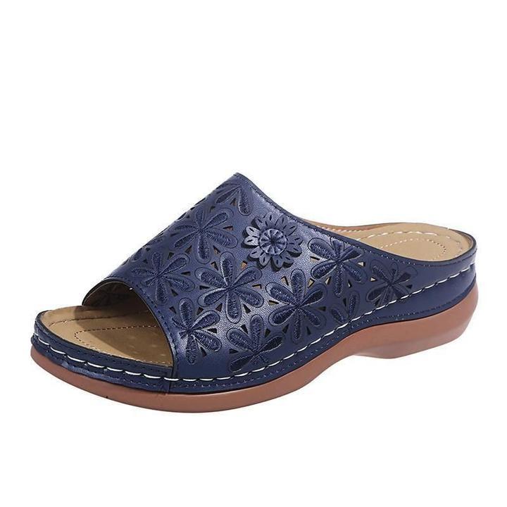 Women's Flat Cushioned Sandals with Supportive Design and Versatile Style