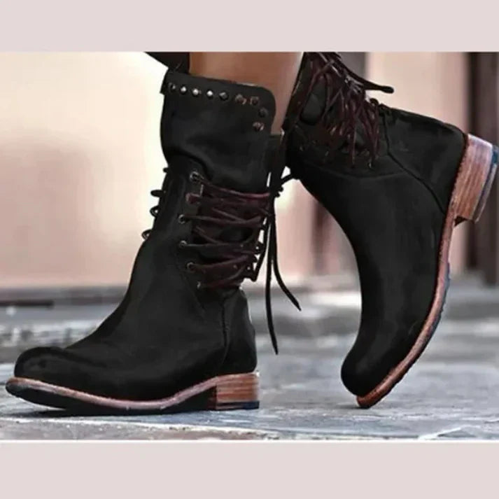 Street-wave Women's Winter Boots - Retro Styled All-Day Warm Comfort for Cold Weather