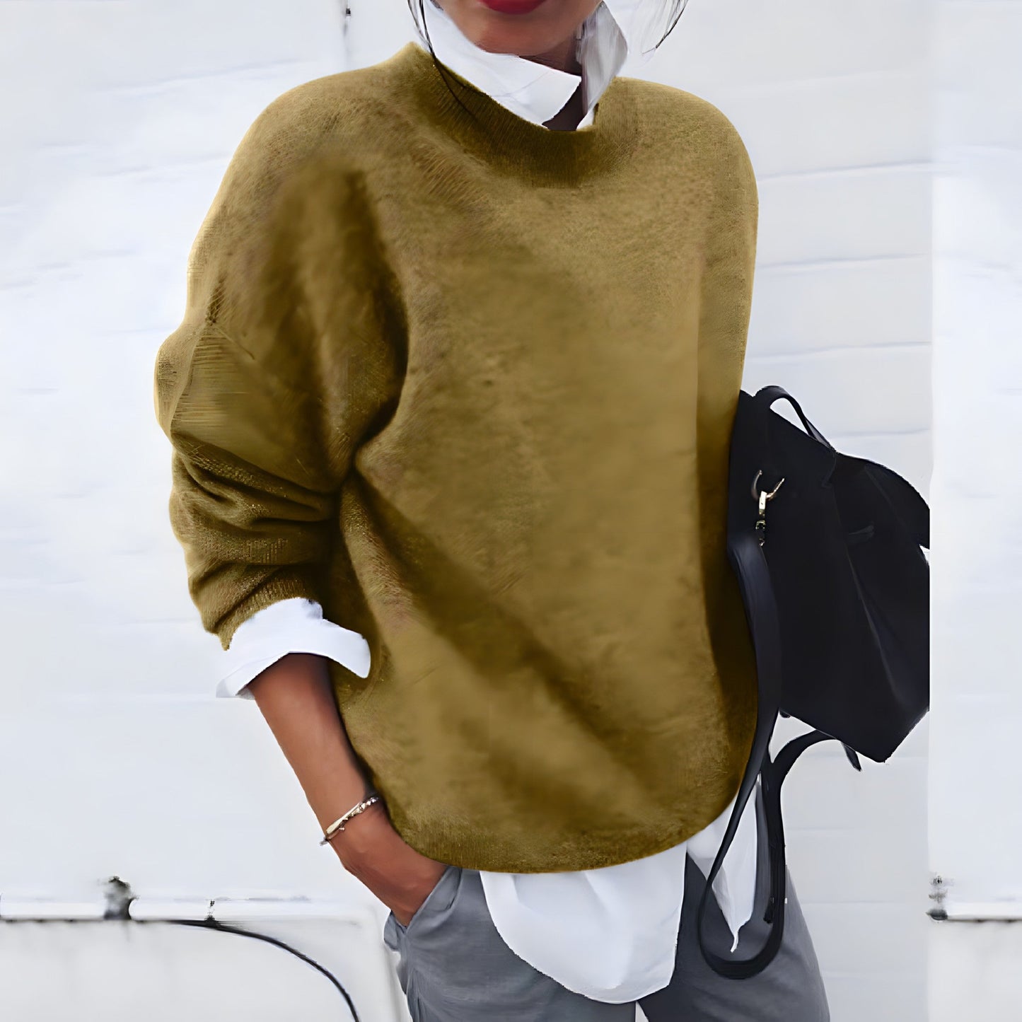 Street-Wave Cashmere Pullover With Soft Grip Comfort for Women Stylish Everyday Essential