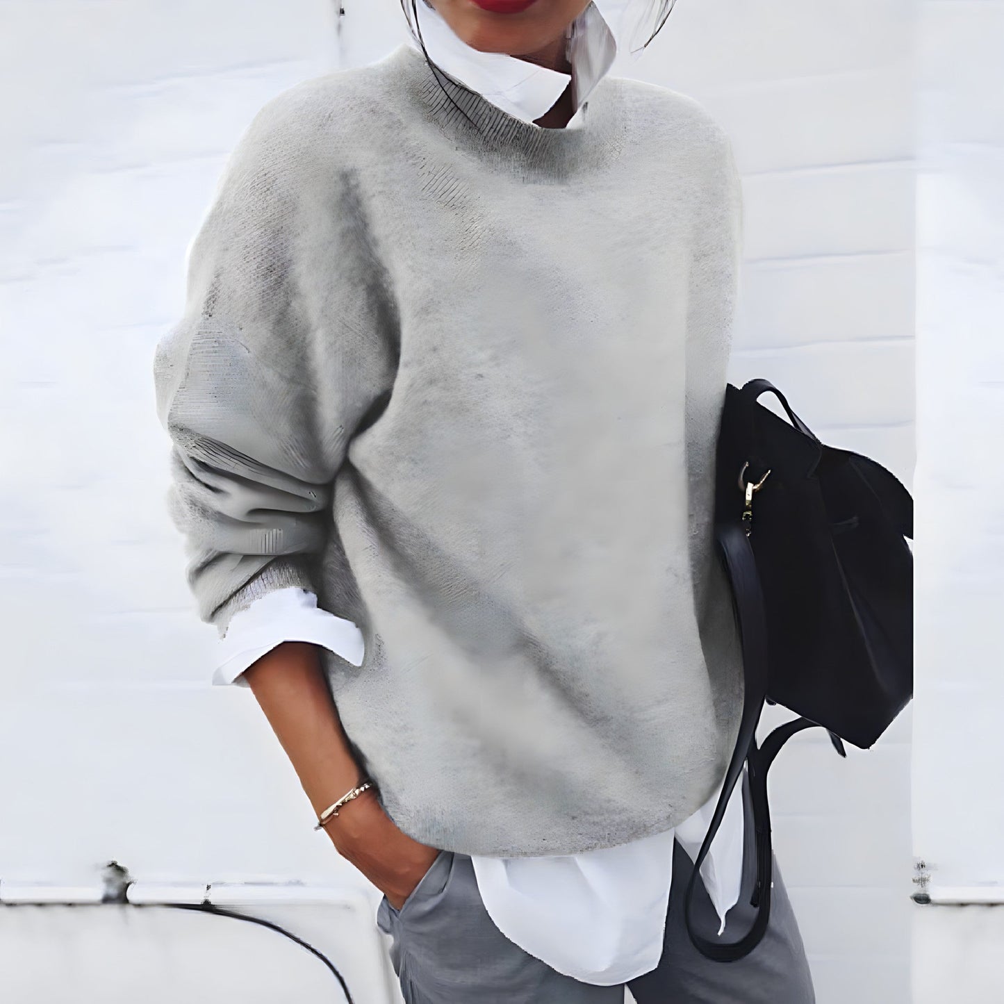 Street-Wave Cashmere Pullover With Soft Grip Comfort for Women Stylish Everyday Essential
