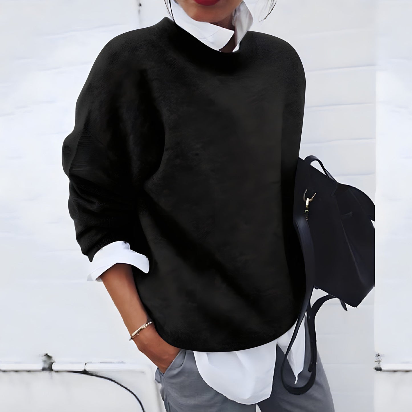 Street-Wave Cashmere Pullover With Soft Grip Comfort for Women Stylish Everyday Essential