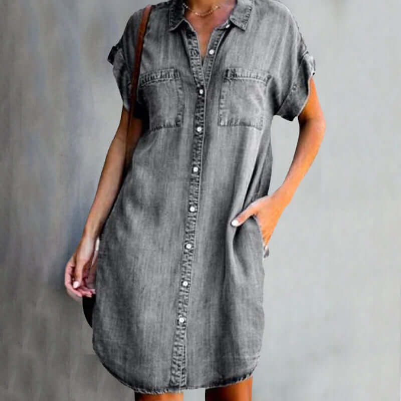 Valerie Denim Dress Streetwave For Women Effortless Elegance All Day Comfort Everyday Wear