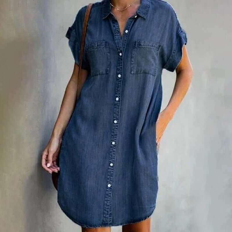 Valerie Denim Dress Streetwave For Women Effortless Elegance All Day Comfort Everyday Wear