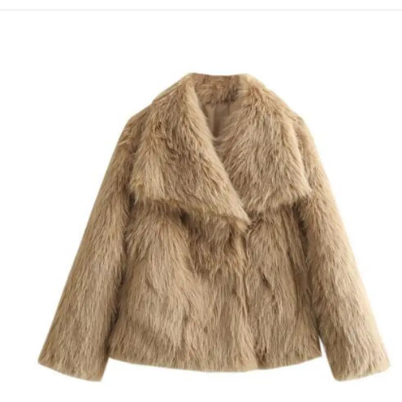 Street-Wave Women’s Warm Faux Fur Winter Coat For Cozy Elegance And Chic Seasonal Style
