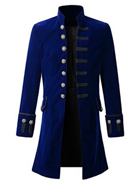 Street-Wave Women's Velvet Coat With Decorative Buttons Elegant Statement Outerwear