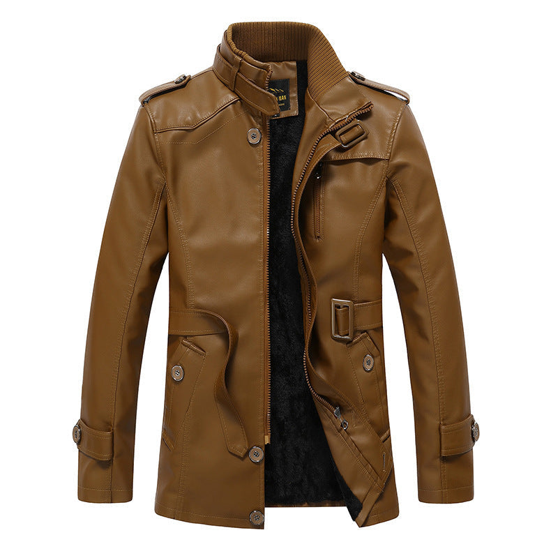 Streetwave Mens Faux Leather Jacket With Soft Inner Lining For Cozy Warmth And Modern Style For Men