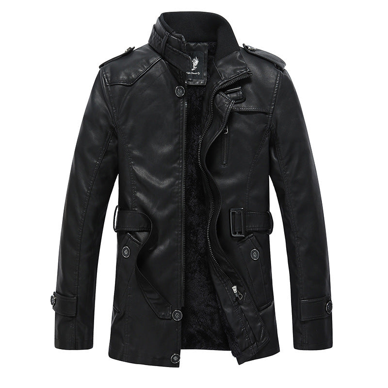Streetwave Mens Faux Leather Jacket With Soft Inner Lining For Cozy Warmth And Modern Style For Men