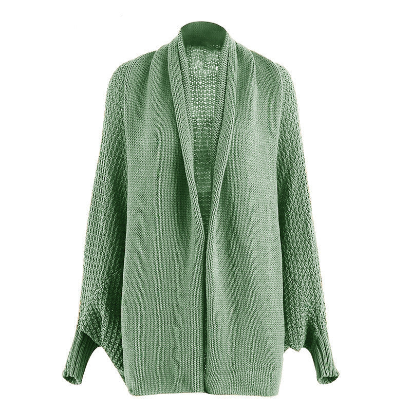 Streetwave Womens Oversized Soft Knit Chunky Cardigan For Women With Deep V Neck And Voluminous Sleeves