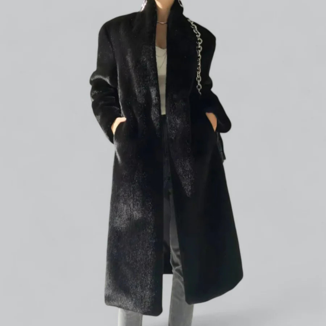 Street Wave Long Winter Trench Coat Warm Insulated Elegant Fit For Women In Cold Weather