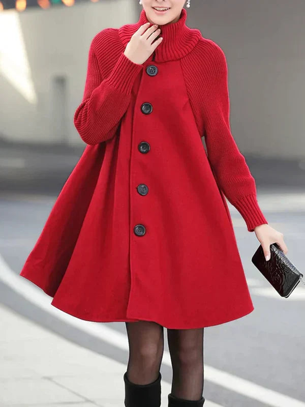 Street-wave Cashmere Winter Coat Women Luxurious Modern Fit