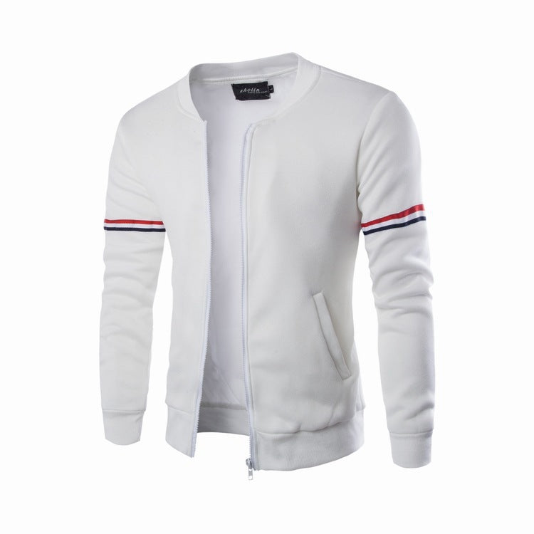 Street-Wave Hooded Jacket For Men With Contrast Stripes And Breathable Comfort For Active Lifestyles