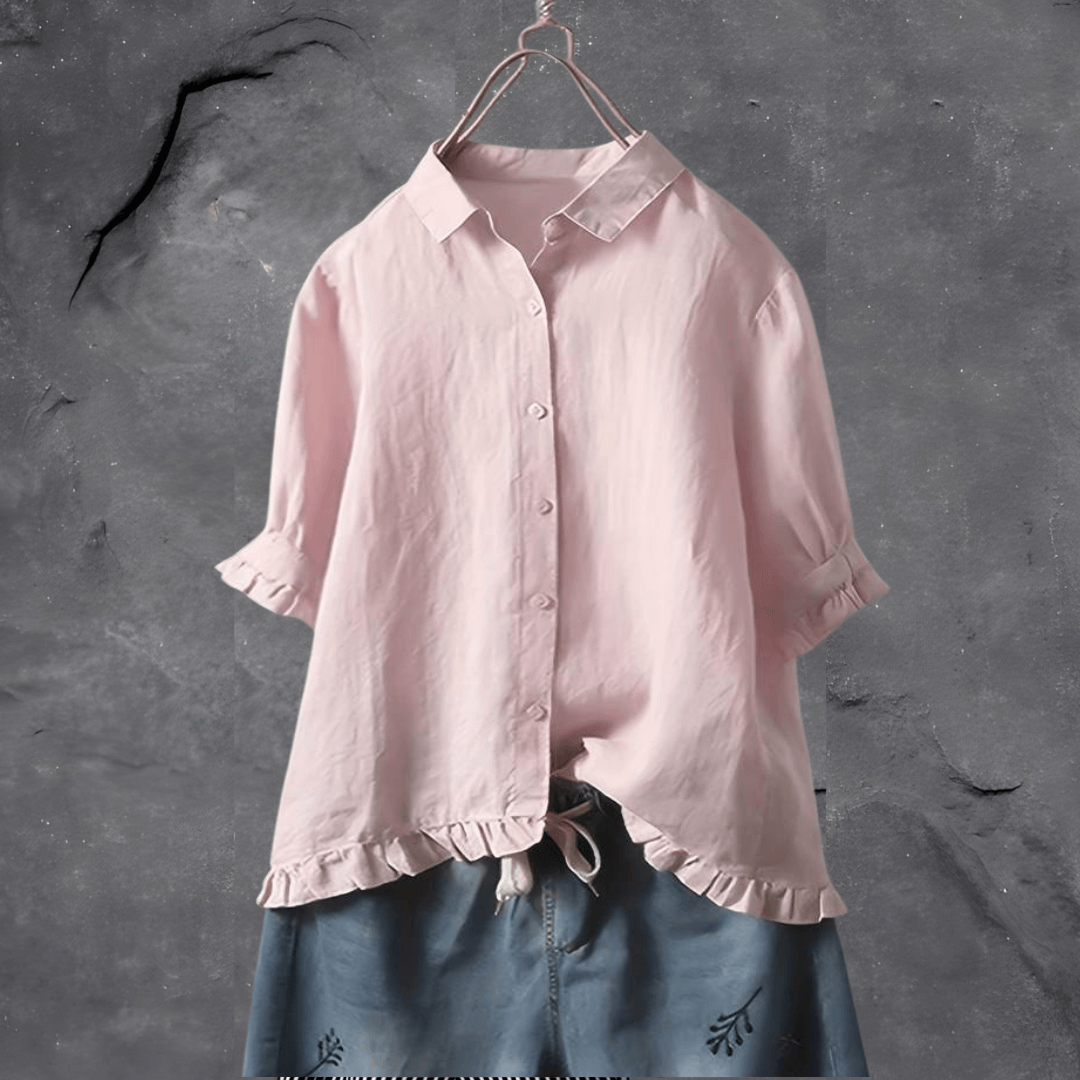 Hermann Elegant Cotton Shirt For Women Premium Comfort Classic Business Casual Wear