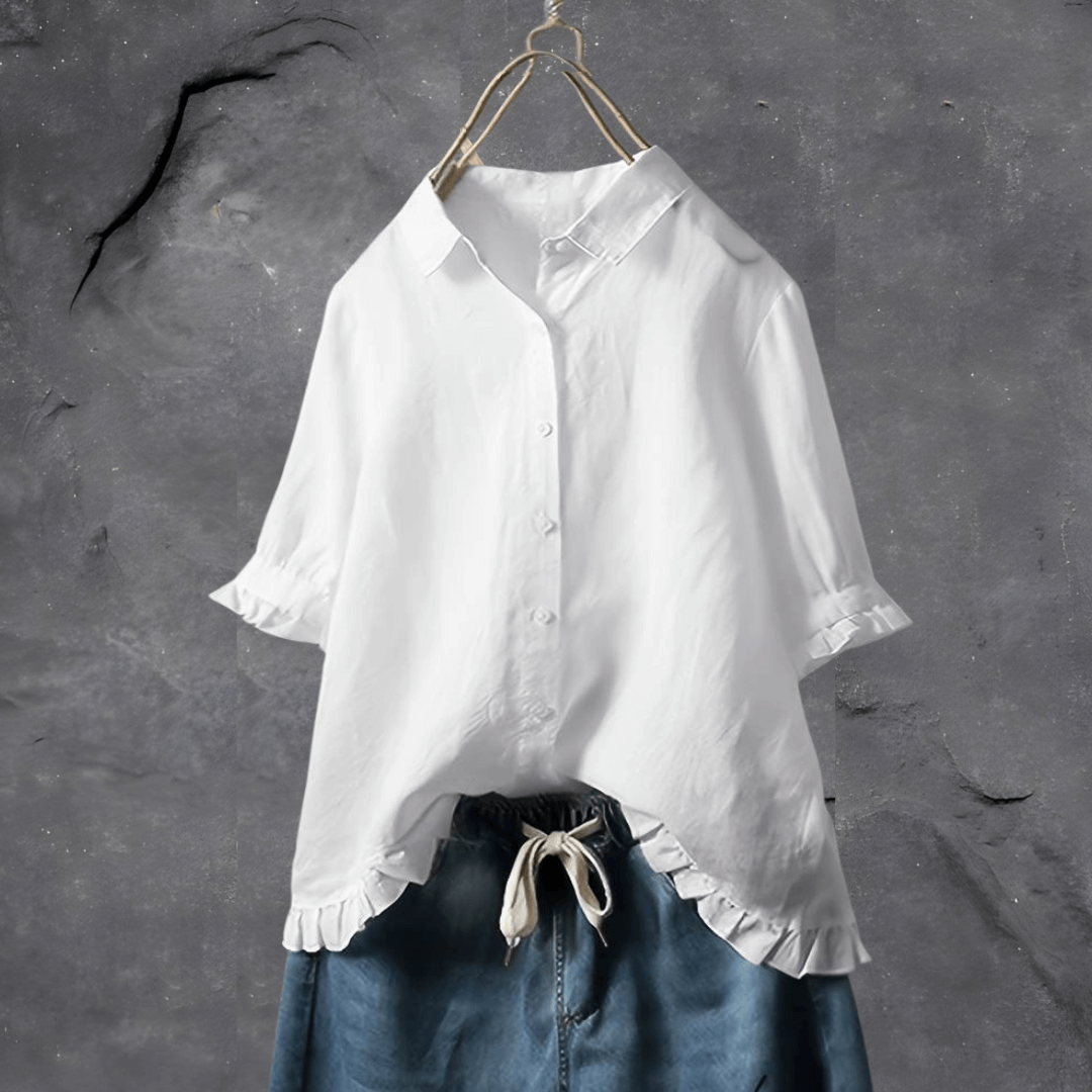 Hermann Elegant Cotton Shirt For Women Premium Comfort Classic Business Casual Wear