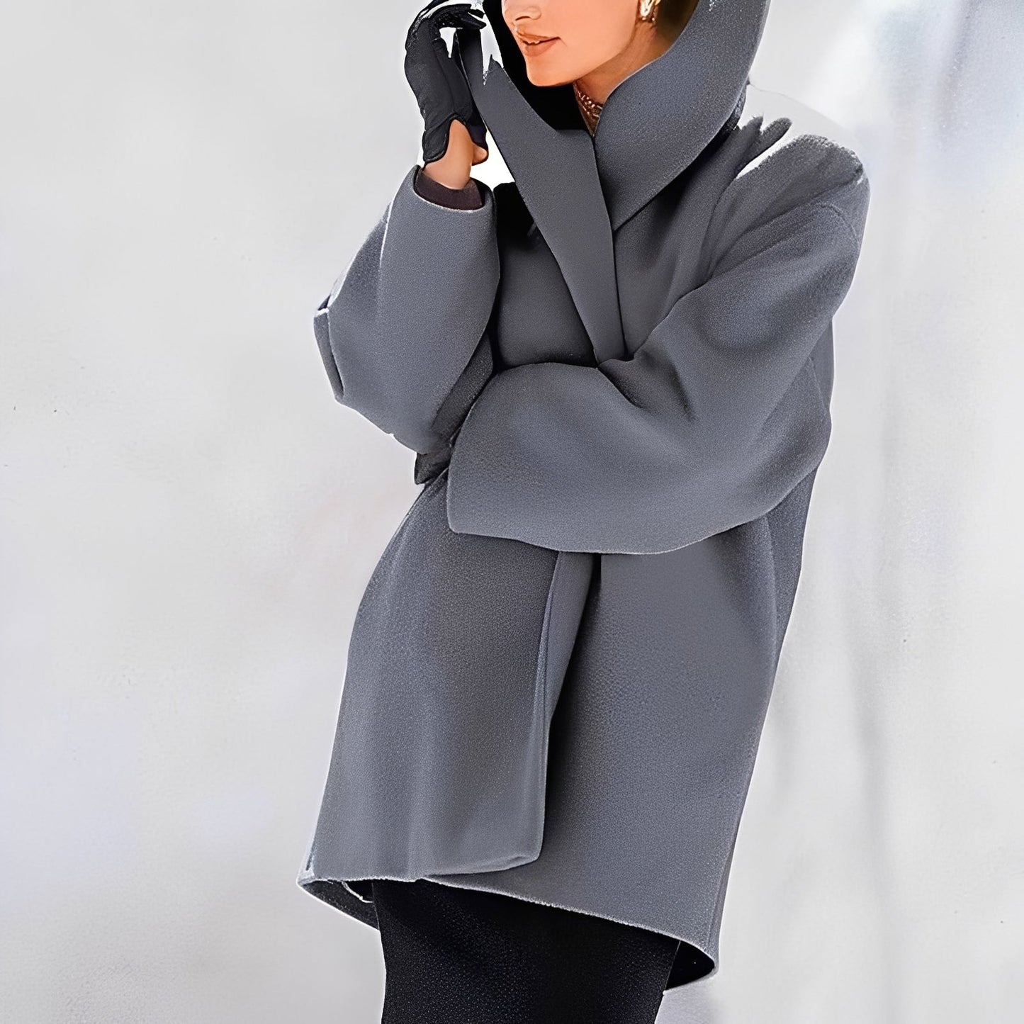 Streetwave Oversized Wool Coat For Women Warm Cozy Insulation And Classic Design For Winter