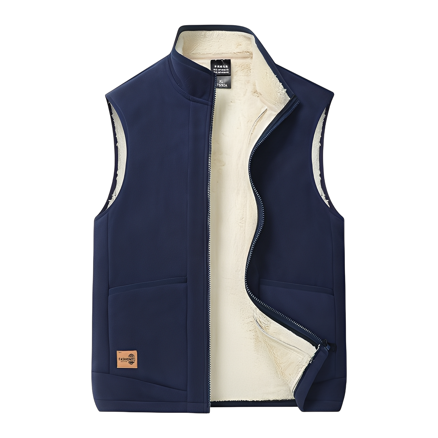 Street Wave Mens Puffer Vest Insulated Warm Outerwear Modern Casual Comfort For Everyday Cold Weather