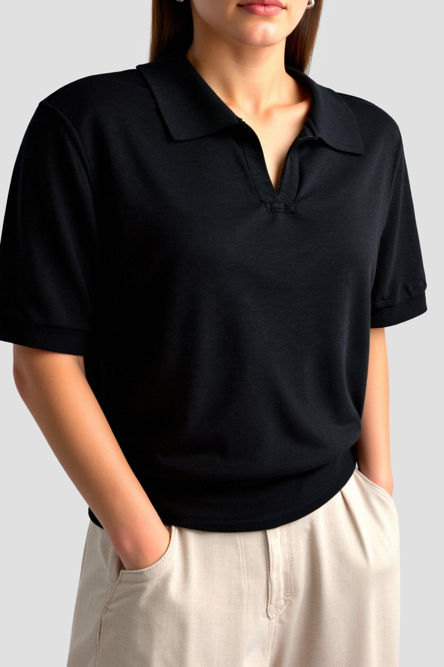 Street-wave Women's Short Sleeve Polo Shirt for Ultimate Comfort and Everyday Style Office Ready
