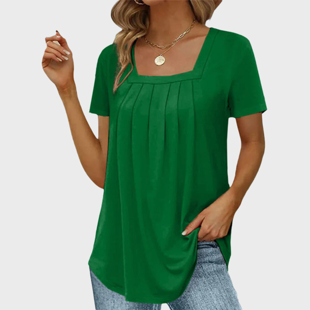 Women's Summer Blouse with Lightweight Fabric and Breathable Design
