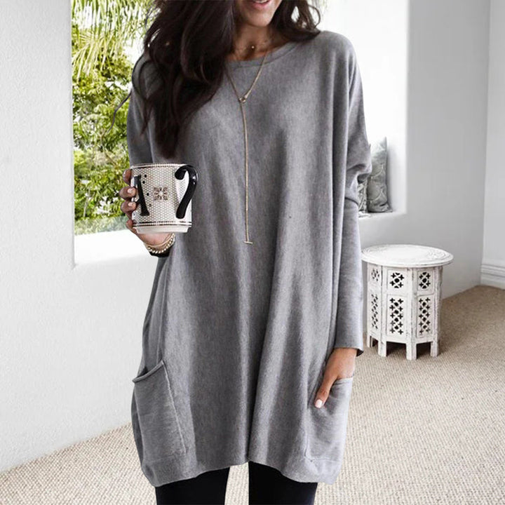 Street Wave Plus Size Oversized Sweater With Pocket For Curvy Women Cozy Chic Everyday
