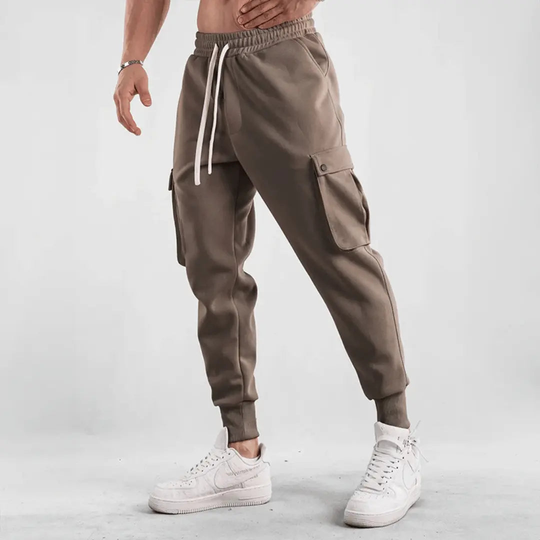 Street-Wave Elite Street Cargo Joggers For Men With Adaptive Breathable Fabric And Cargo Pockets