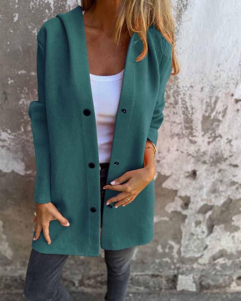 Street-wave Casual Hooded Coat for Women Soft Cozy Cotton Blend Jacket with Pockets Effortless Chic